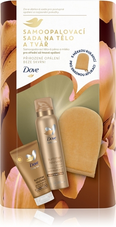 Dove Summer Revived gift set with self-tanning effect