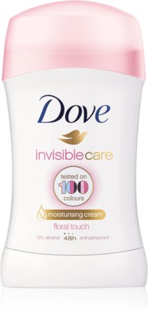 Dove Invisible Care Floral Touch anti-transpirant solide anti-traces blanches sans alcool