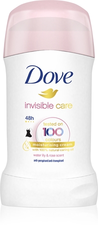 Dove Invisible Care Antiperspirant Deodorandipulk, mis ei jäta valgeid plekke ilma alkoholita
