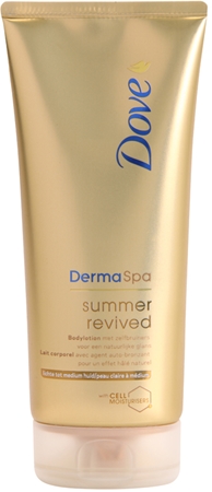 Dove DermaSpa Summer Revived leite com cor