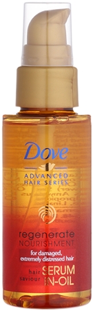 Dove Advanced Hair Series Regenerate Nourishment Regenerating Oil Serum For Very Damaged Hair