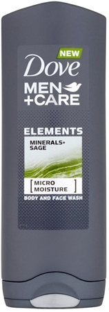 Dove Men+Care Elements gel za prhanje za obraz in telo 2 v 1