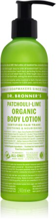 Dr. Bronner’s Patchouli & Lime latte rigenerante intenso corpo