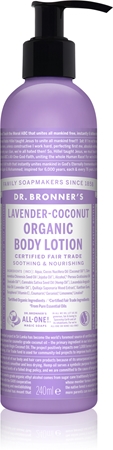 Dr. Bronner’s Lavender & Coconut latte corpo nutriente intenso per pelli normali e secche
