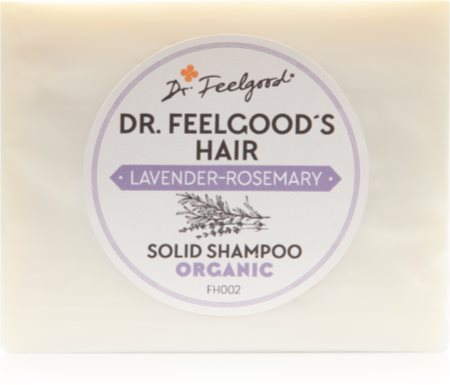 Dr. Feelgood Lavender & Rosemary organiczny szampon w kostce