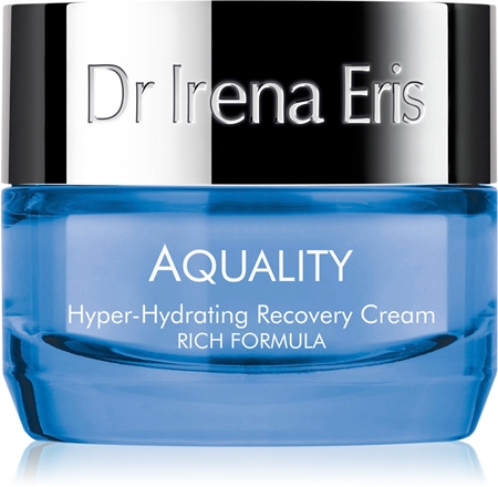 Dr Irena Eris Aquality Hyper-Hydrating Recovery Cream Rich Formula глибоко зволожуючий крем з відновлюючим ефектом