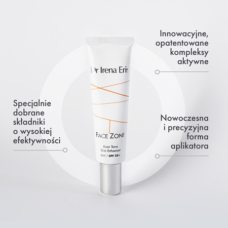 Dr Irena Eris Face Zone tonujący krem przeciwzmarszczkowy wyrównujący koloryt SPF 50+