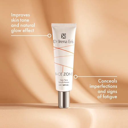 Dr Irena Eris Face Zone Ādas toni izlīdzinošs un tonējošs pretgrumbu krēms SPF 50+
