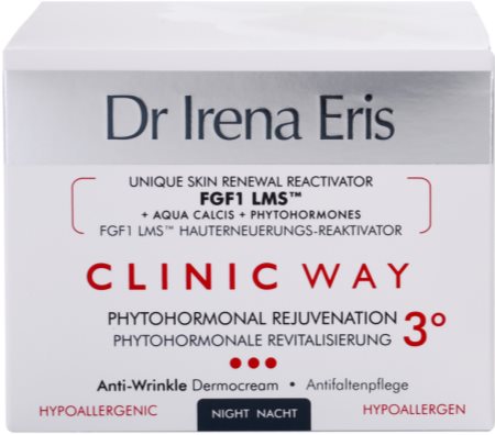 Dr Irena Eris Clinic Way 3° creme de noite alisante e de rejuvenescimento