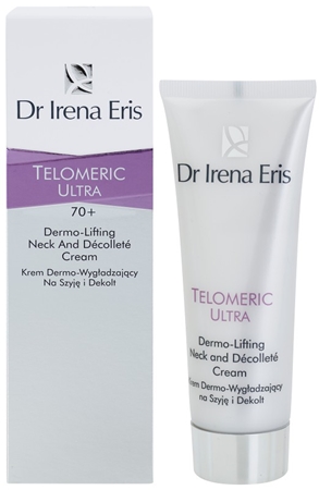 Dr Irena Eris Telomeric Ultra 70+ crema cu efect de lifting pentru gat si decolteu