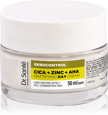 Dr. Santé Sebocontrol Cica + Zinc + AHA Matting Day Cream for oily skin