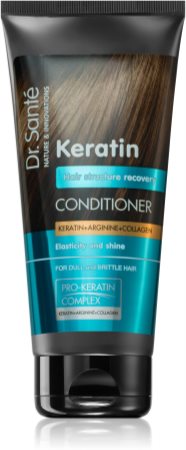 Dr. Santé Keratin après-shampoing régénérant pour cheveux fragiles sans éclat
