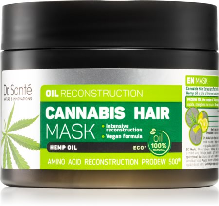 Dr. Santé Cannabis Regenererande mask För skadat hår