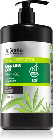 Dr. Santé Cannabis elvyttävä shampoo sisältää hamppuöljyä