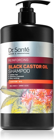 Dr. Santé Black Castor Oil erősítő sampon a gyengéd tisztításhoz