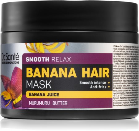 Dr. Santé Banana vlažilna in gladilna maska za suhe lase