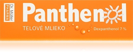 Dr. Müller Panthenol tělové mléko 7% hydratační mléko po opalování