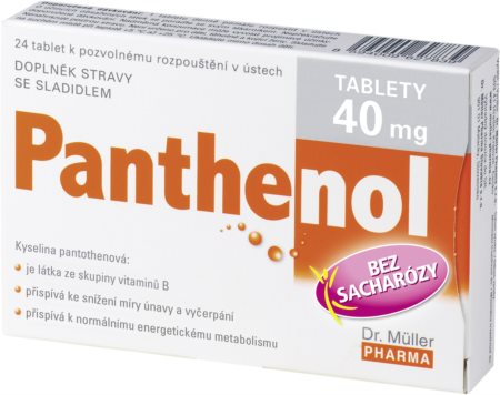 Dr. Müller Panthenol 40mg tablety pro podporu imunity, snížení míry únavy a vyčerpání
