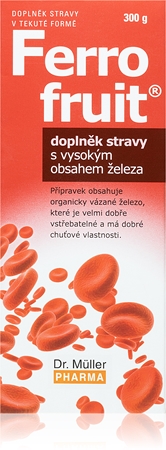 Dr. Müller Ferrofruit sirup s vysokým obsahem železa