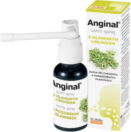 Dr. Müller Anginal® Спрей для порожнини рота для заспокоєння слизової оболонки ротової порожнини