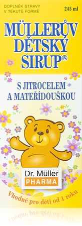 Dr. Müller Müller's Baby Syrup® with plantain and motherwort suplement diety wspomagający zdrowie układu oddechowego