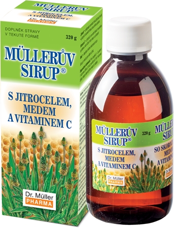 Dr. Müller Müllerův sirup® s jitrocelem, medem a vitaminem C sirup pro podporu imunitního systému