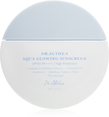 Dr. Althea Aqua Glowing Sunscreen Schützende Gesichtscreme für intensive Hydratisierung