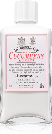 D.R. Harris Milk of Cucumber and Roses lait nettoyant hydratant