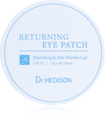 Dr. HEDISON Nourishing & Anti-Wrinkle Care Hidrogēla acu maska tumšo loku mazināšanai
