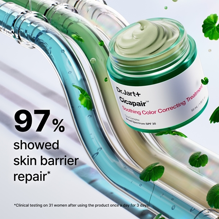 Dr. Jart+ Cicapair™ Soothing Color Correcting Treatment SPF 30 εντατική κρέμα για μείωση της ερυθρότητας SPF 30