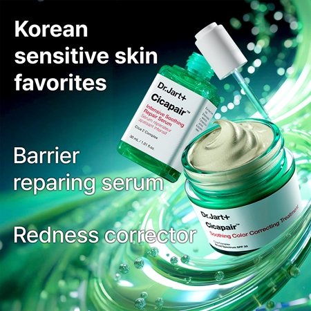 Dr. Jart+ Cicapair™ Soothing Color Correcting Treatment SPF 30 εντατική κρέμα για μείωση της ερυθρότητας SPF 30