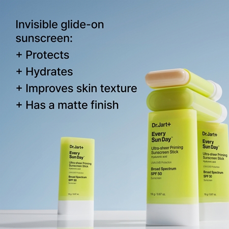 Dr. Jart+ Every Sun Day™ Ultra-Sheer Priming Sunscreen Stick SPF50 crème solaire en stick