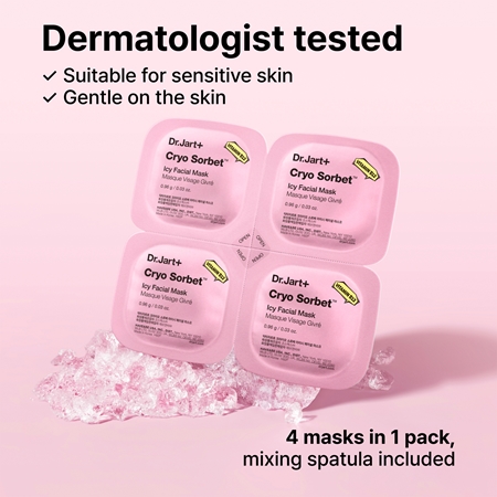Dr. Jart+ Cryo Sorbet Icy Facial Mask Hydrating Mask with cooling effect