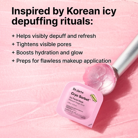 Dr. Jart+ Cryo Sorbet Icy Facial Mask Hydrating Mask with cooling effect