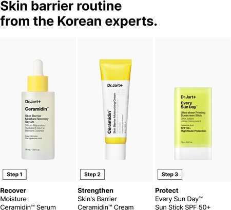 Dr. Jart+ Ceramidin™ Skin Barrier Moisturize Recovery Serum Sejas serums ādas aizsargbarjeras atjaunošanai