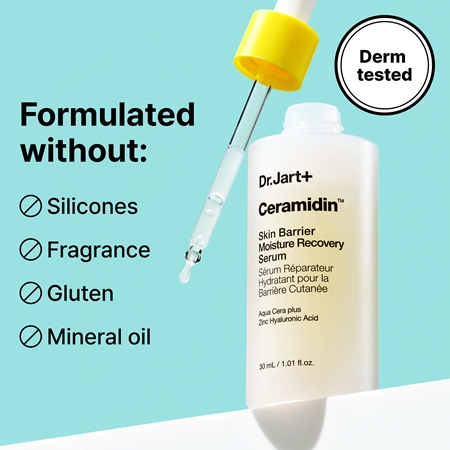 Dr. Jart+ Ceramidin™ Skin Barrier Moisturize Recovery Serum Sejas serums ādas aizsargbarjeras atjaunošanai