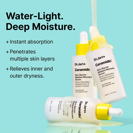Dr. Jart+ Ceramidin™ Skin Barrier Moisturize Recovery Serum Sejas serums ādas aizsargbarjeras atjaunošanai