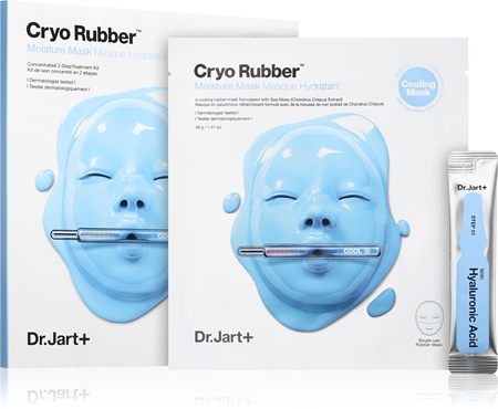 Dr. Jart+ Cryo Rubber™ with Moisturizing Hyaluronic Acid máscara em folha com ácido hialurónico