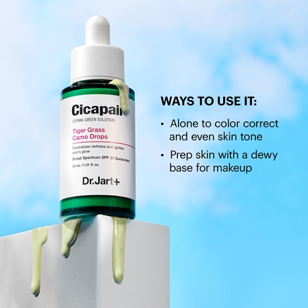 Dr. Jart+ Cicapair™ Tiger Grass Camo Drops SPF 35 fluide teinté léger