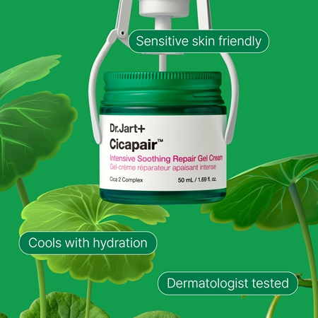 Dr. Jart+ Cicapair™ Intensive Soothing Repair Gel Cream gelinis kremas sausai, į raudonį linkusiai odai