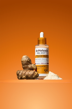 Dr. Melaxin Peel Shot Exfoliating Kojic Acid Turmeric Serum Peeling-Serum gegen dunkle Flecken