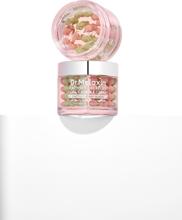 Dr. Melaxin Cactox Pore Relief Dual Capsule Cream krem nawilżający do wygładzenia skóry i zmniejszenia porów