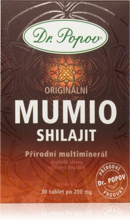 Dr. Popov Original Mumio (Shilajit) tabletki na wsparcie układu odpornościowego