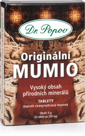 Dr. Popov Original Mumio with a high content of natural minerals tabletki na wsparcie układu odpornościowego