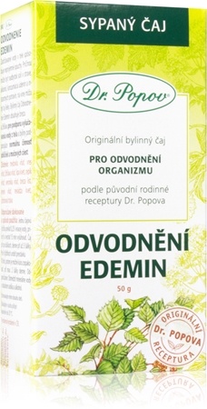 Dr. Popov Originálny bylinný čaj Odvodnenie Edemin sypaný čaj na odvodnenie organizmu