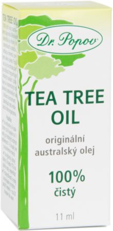 Dr. Popov Tea Tree Oil 100% Koldpresset tetræolie med antiseptisk effekt