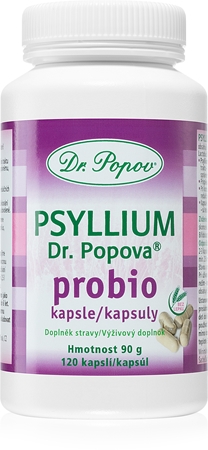 Dr. Popov Psyllium probio kapsle s probiotiky