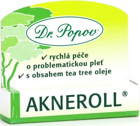 Dr. Popov Akneroll with tea tree tratamento local contra imperfeições de pele acneica