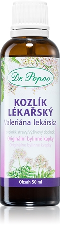 Dr. Popov Originální bylinné kapky Kozlík lékařský kapky při potížích se spánkem a usínáním