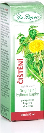 Dr. Popov Originální bylinné kapky Čištění kapky s detoxikačním účinkem